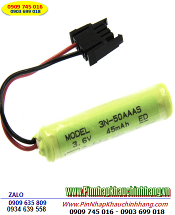 SANYO 3N-50AAAS, Pin nuôi nguồn PLC SANYO 3N-50AAAS (3.6v 45mAh), Pin sạc 3N-50AAAS 